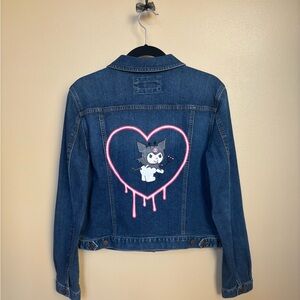 Hand Painted Kuromi Jean Jacket